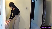 hd porn ladyboy licks and fucks a gloryhole asshole from a guy best