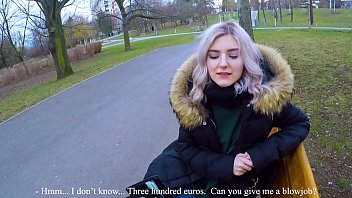 hd maya cute teen swallows hot cum for cash extreme public blowjob by eva elfie best