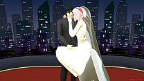 hd sortoffemily sakuras wedding part me hentai netorare newlyweds take pictures with eyes covered a wife silly husband best