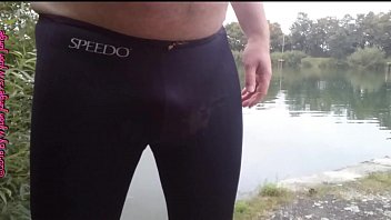 hd pet speedo urinating at the canal outdoor fun best