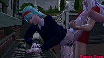 hd scary anime ecchi cap jiraiya fucking outdoors with bulma and number 17 see how he is unfaithful to vegeta also best
