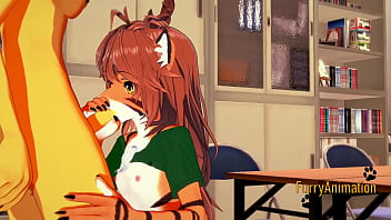 hd red furry futanari hentai 3d dog futanari and tiger girl blowjob and fucked with creampie anime manga japanese yiff best