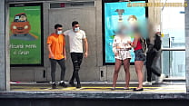 hd xxxxxxxxx meeting two hot ass babes at bus stop ends in incredible foursome back home best