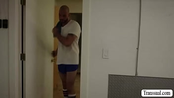 hd porn sexy shemale barebacked by her gym buddy best