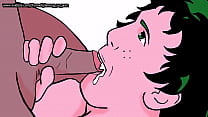 hd men midoriya sucks a cock full of cum cosplay my hero academia loop best