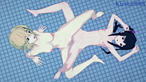 hd vabye shirabe tsukuyomi and kirika akatsuki intense lesbian play symphogear hentai best